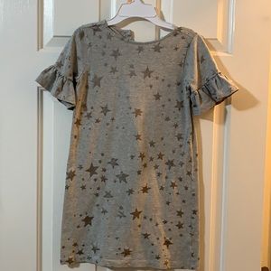 Girls size 7 silver star dress